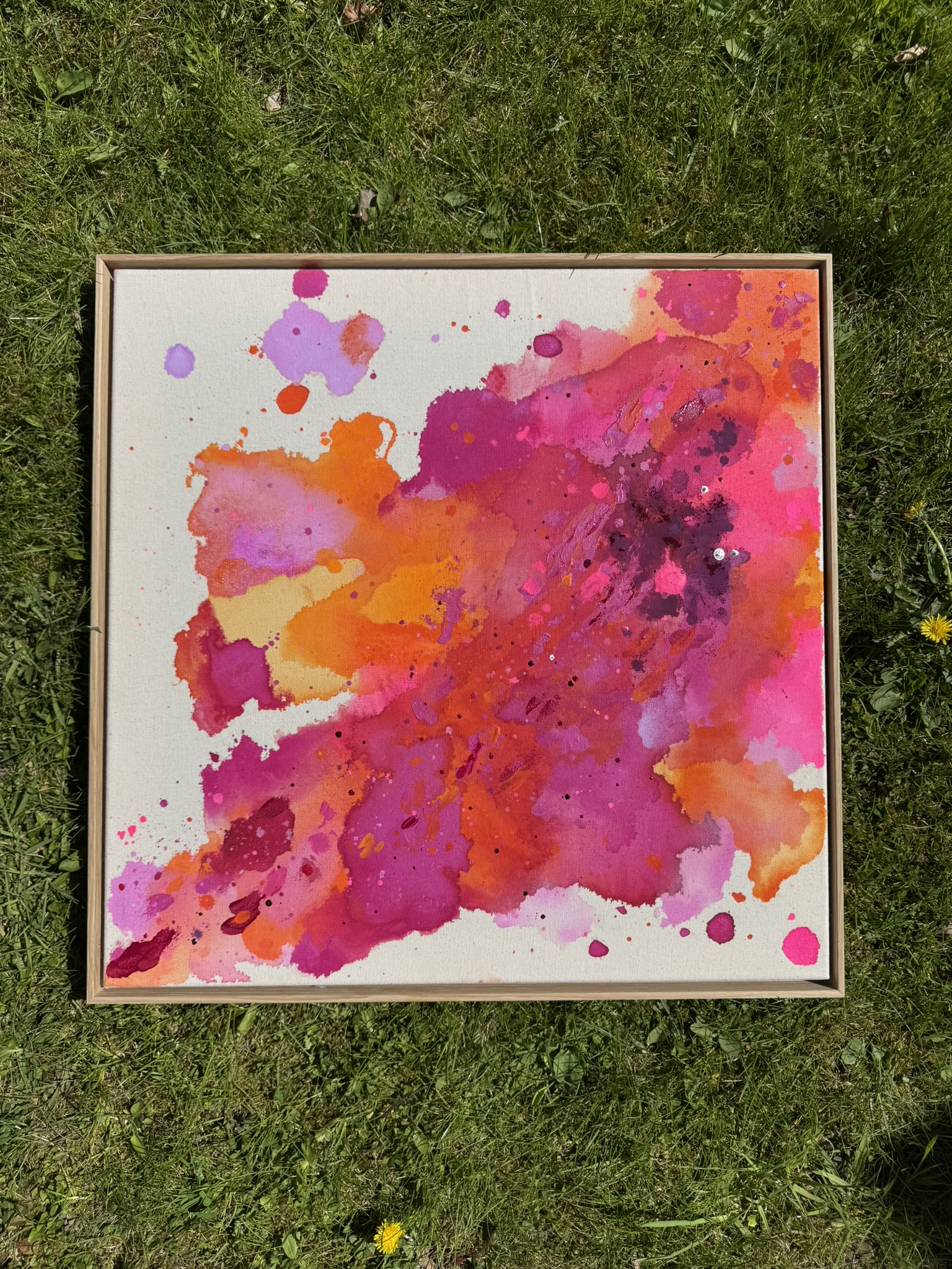 Nachblühen, 2026, Acryl auf roher Baumwollleinwand, Ansicht 4
